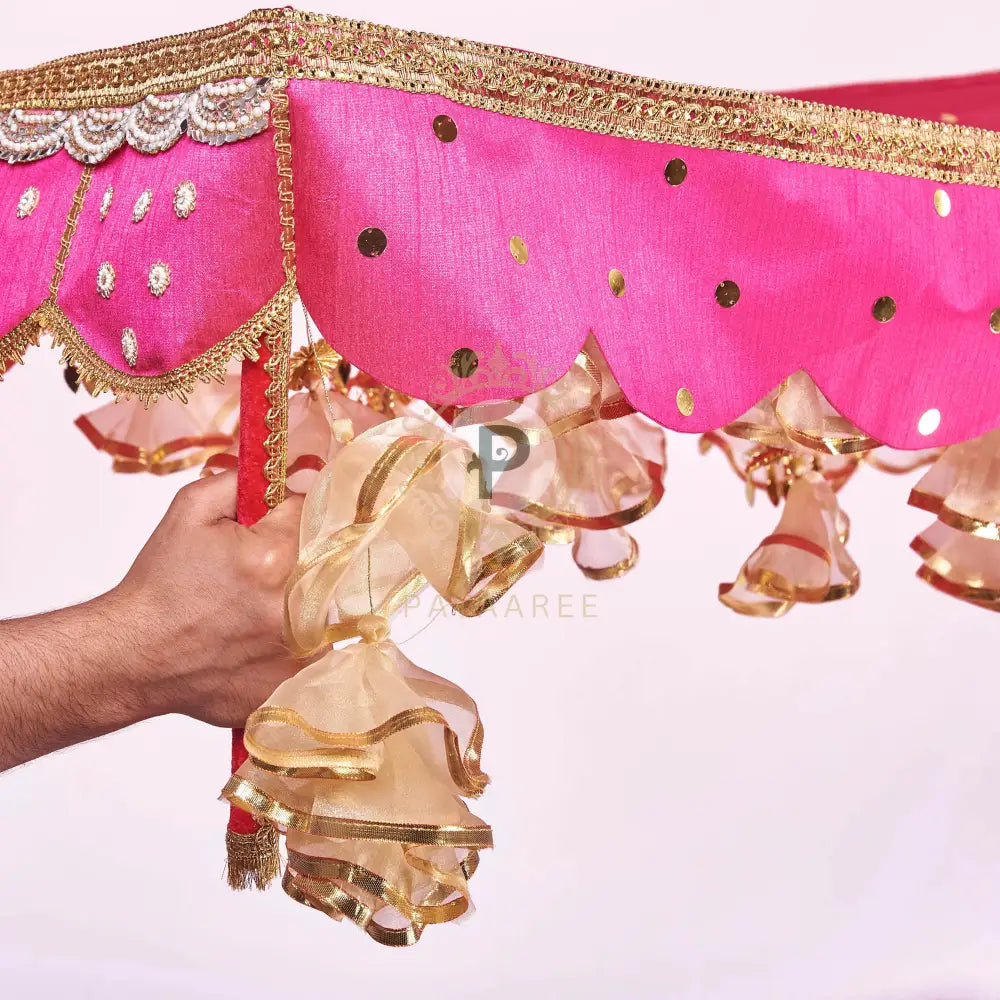 Bridal Chadar With Mirror Work