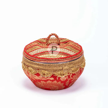 Red Satrangi Ladoo Box