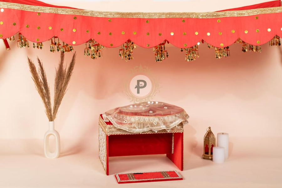 Zehra Red Haldi/Mehendi Set - Double Saver Mehandi Set