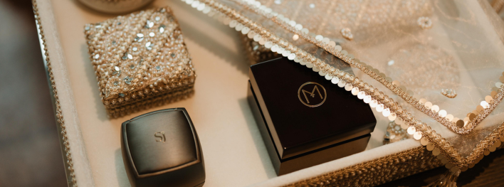 What goes first — wedding ring or engagement ring?