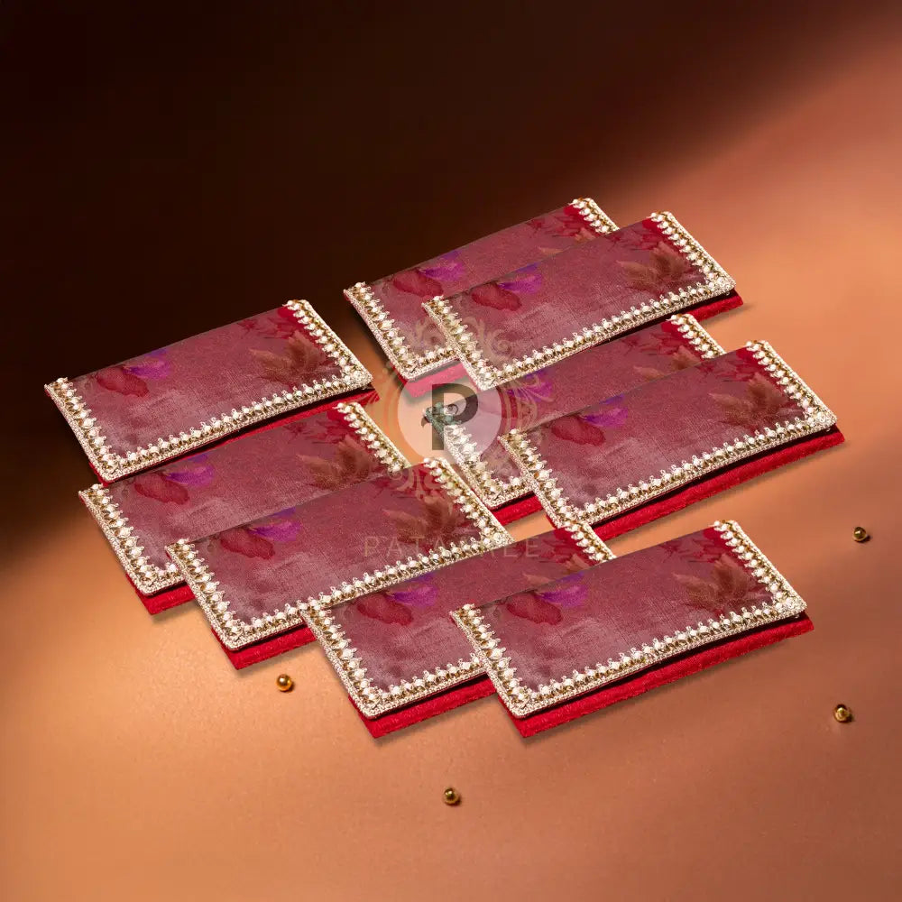 10 Surkh Shagun Envelope Envelope