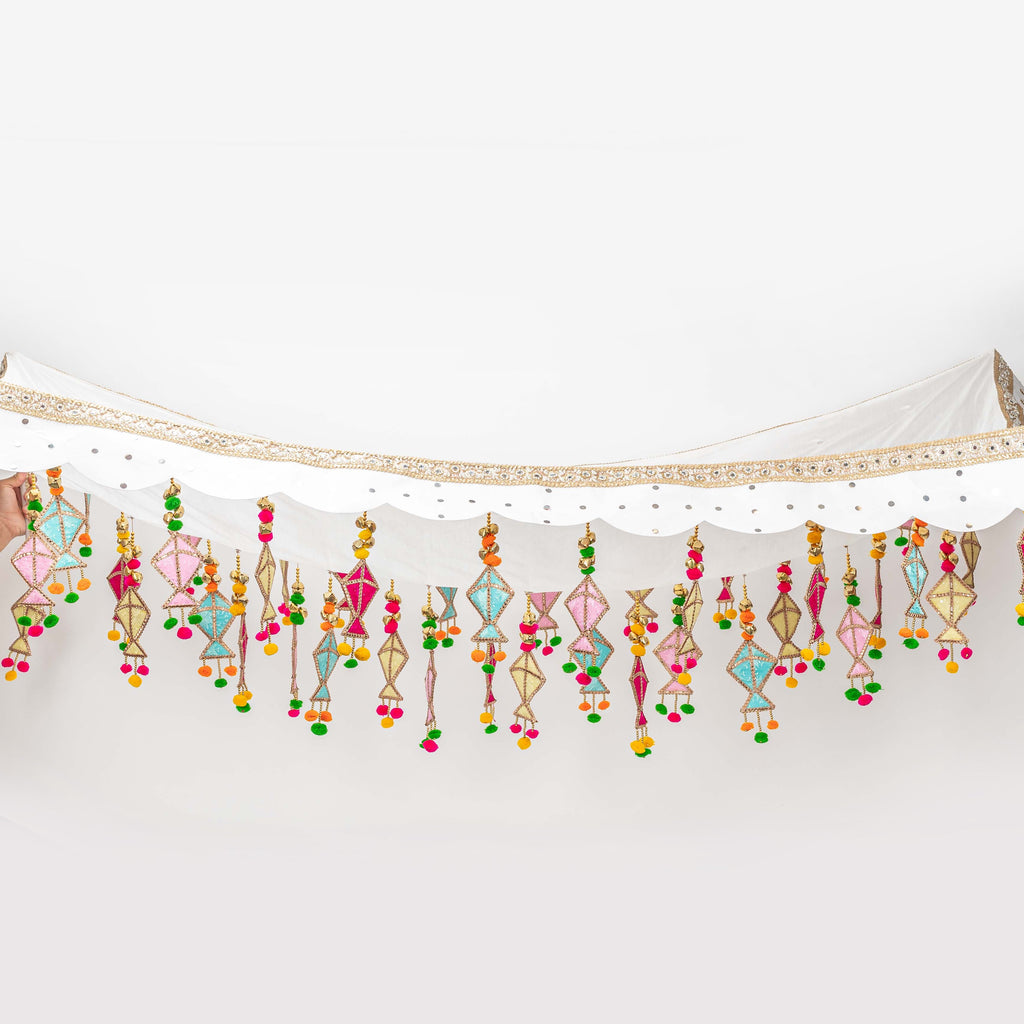 Ivory Silk Kite Chaddar