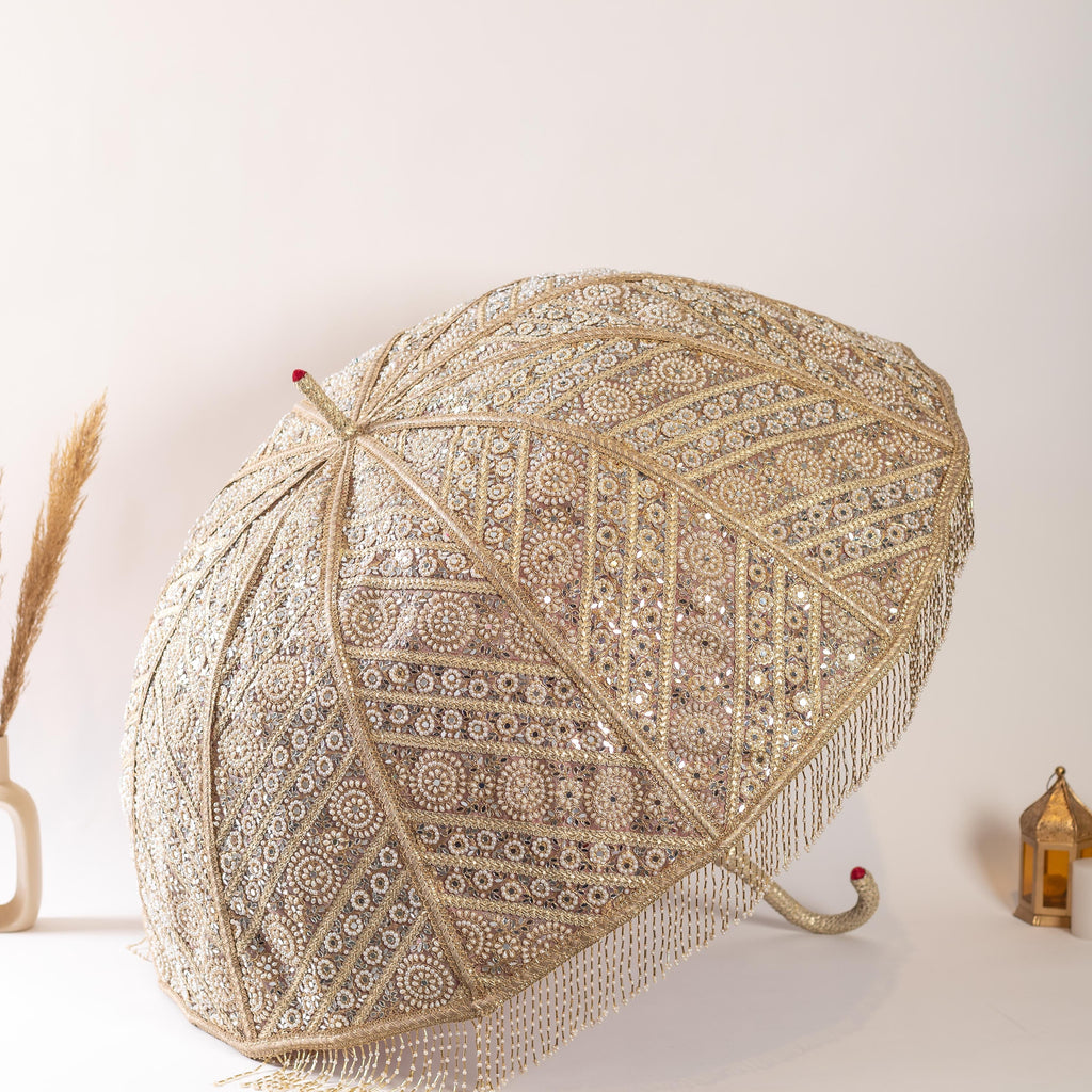 Zehra Bridal Umbrella Maroon