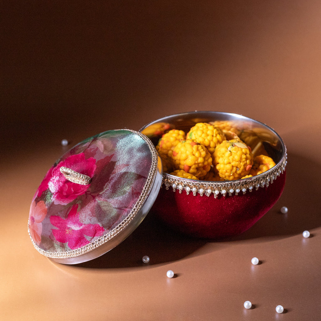 Surkh Ladoo Box (1kg Round) Ladoo Box