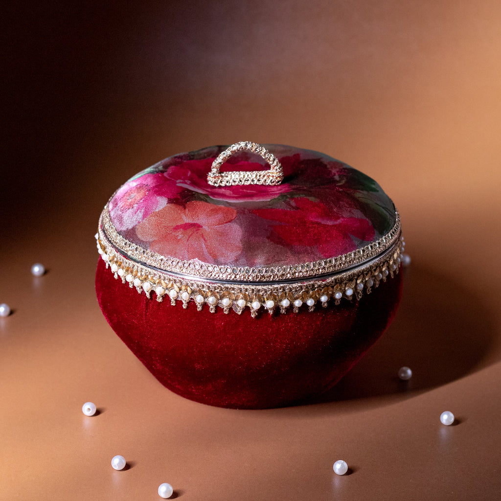 Surkh Ladoo Box (1kg Round) Ladoo Box