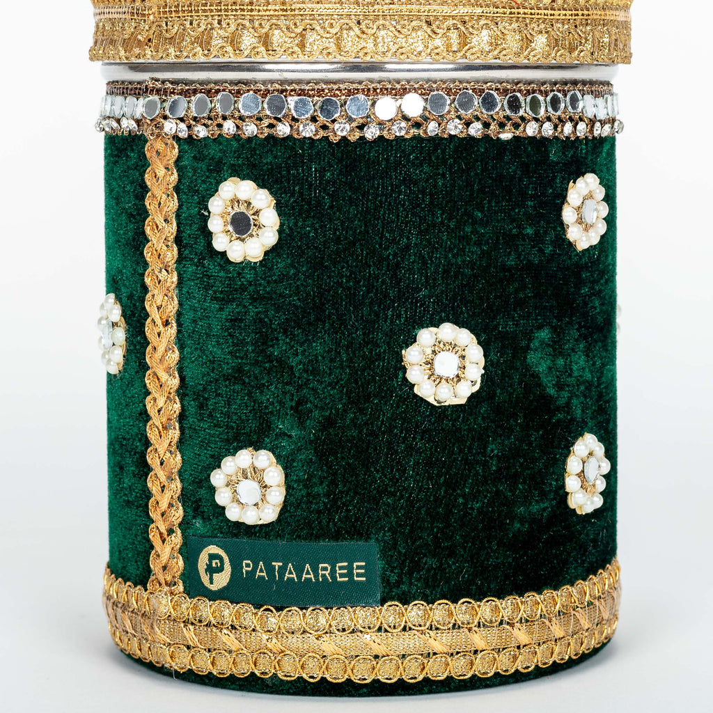 Km Velvet Ladoo Box (Long Shape)