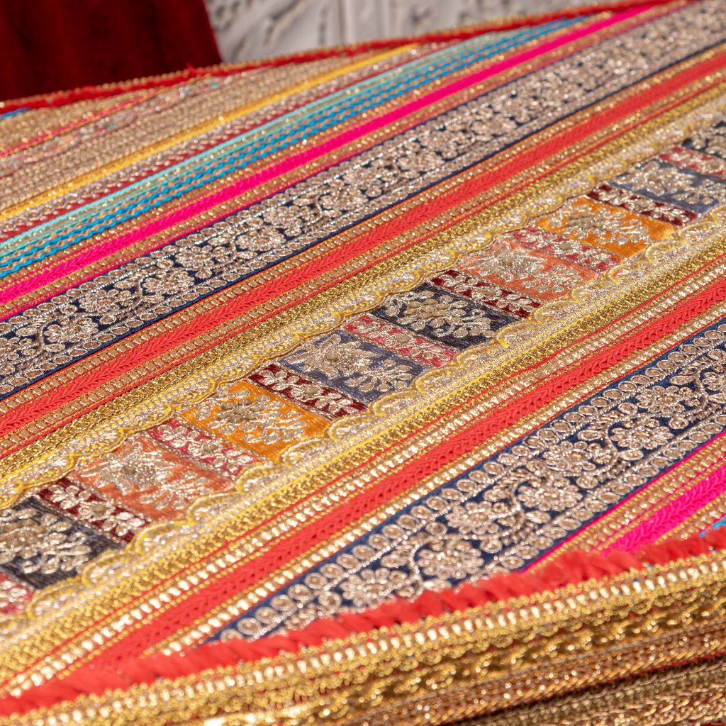 Red Satrangi Trousseau Trunk