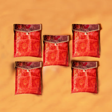 Surkh Suit Suit/Saree Cover Set of 5 Suit Cover