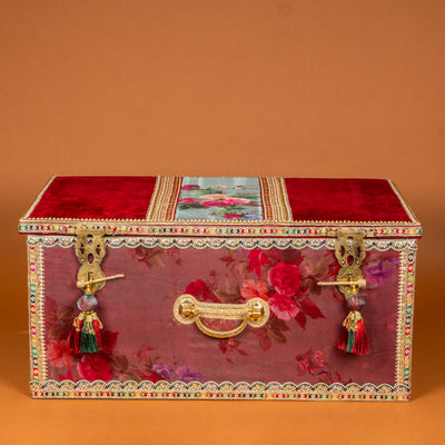 Surkh Bridal Large Trousseau Trunk