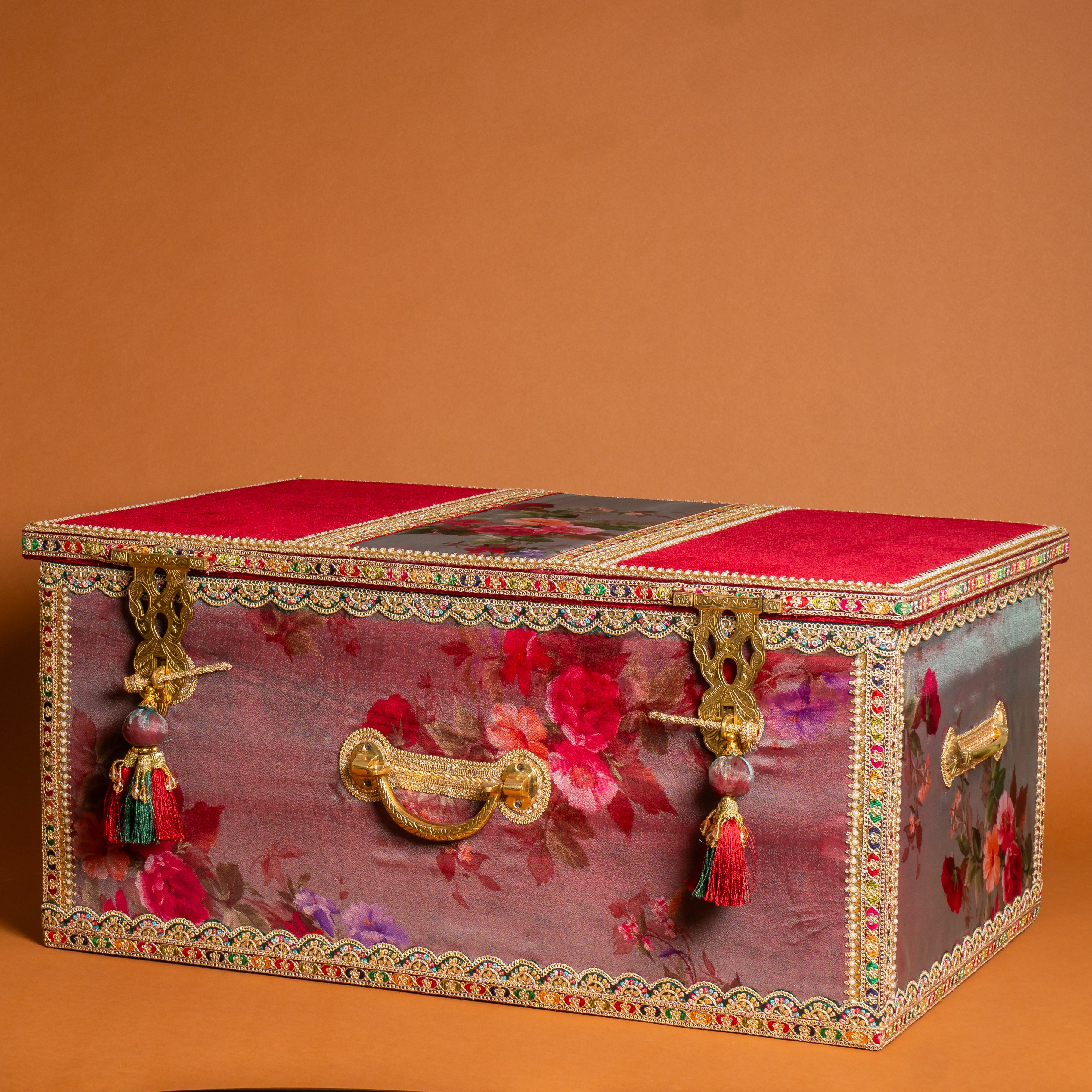 Surkh Bridal Large Trousseau Trunk
