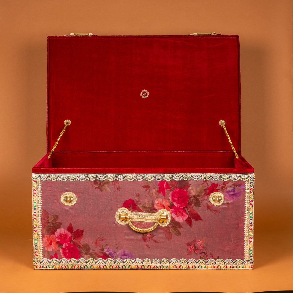 Surkh Bridal Large Trousseau Trunk