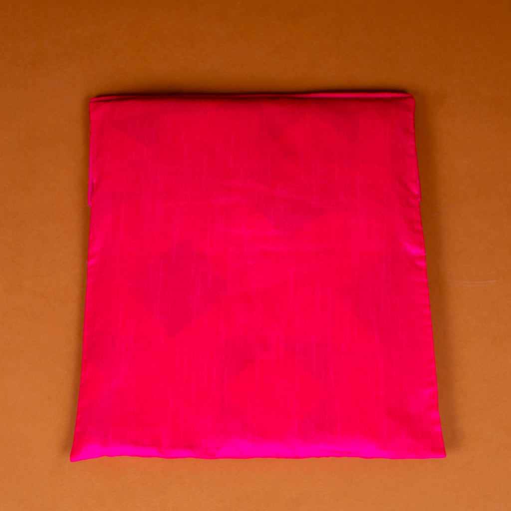 Surati Hot Pink Silk Suit Cover