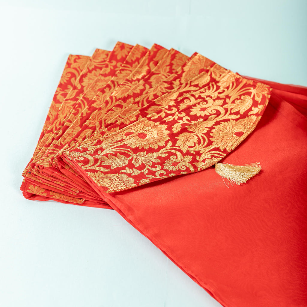 Red Brocade Suit Cover