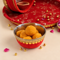 Suhi karwa chauth puja essentials thali karwa artisan-crafted India