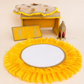 Yellow Brocade Haldi Ceremony Set
