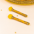 Yellow Brocade Haldi Heirloom Set