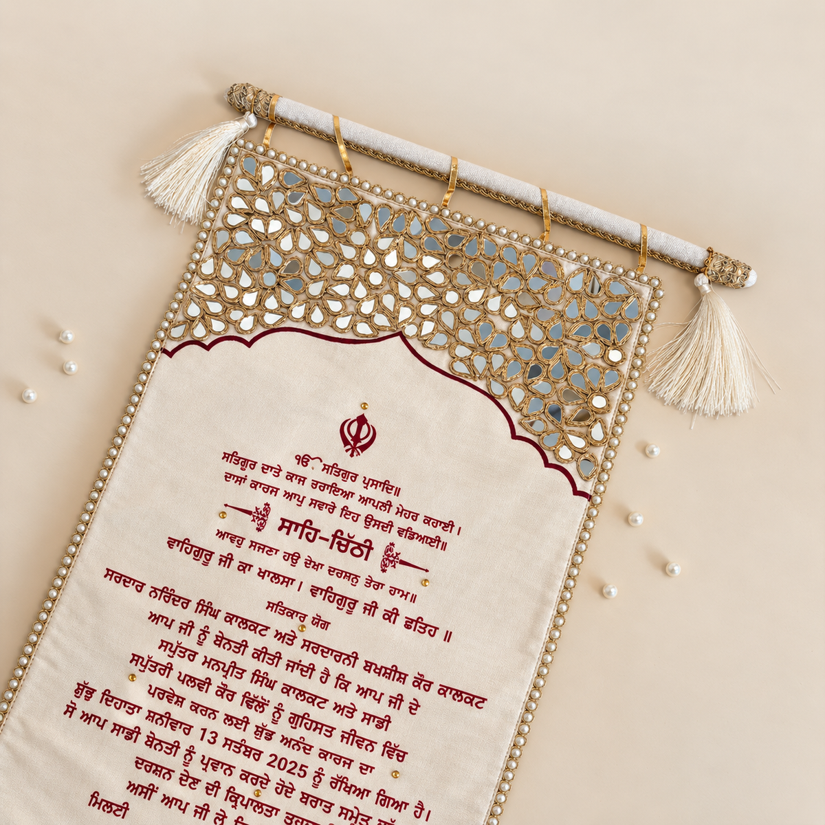 Ivory Zehra Sahe Chithi Ceremony Set