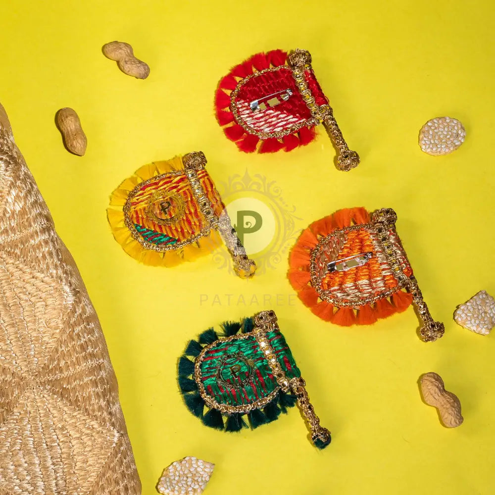 Assorted Pakhi Brooch Pins (set of 4) Brooch Pin