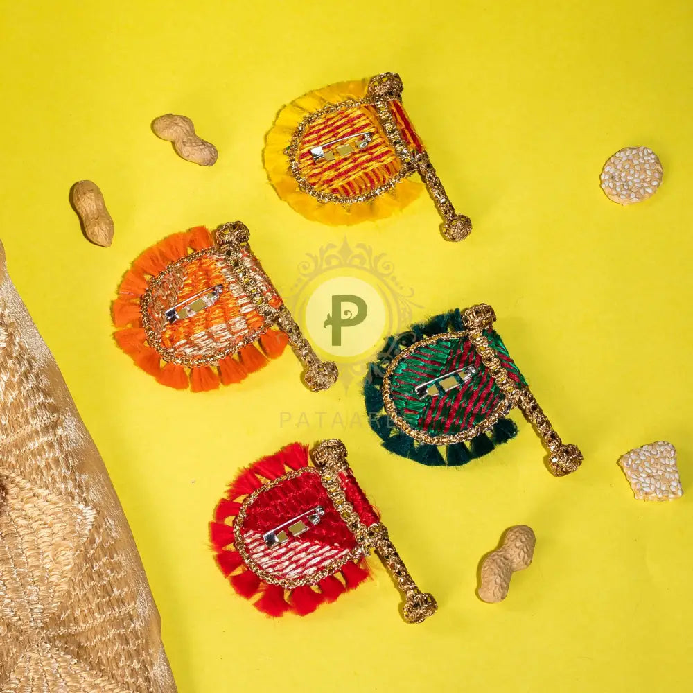 Assorted Pakhi Brooch Pins (set of 4) Brooch Pin