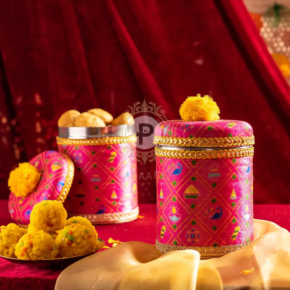 Bandhej Ladoo Box 1kg Ladoo Box