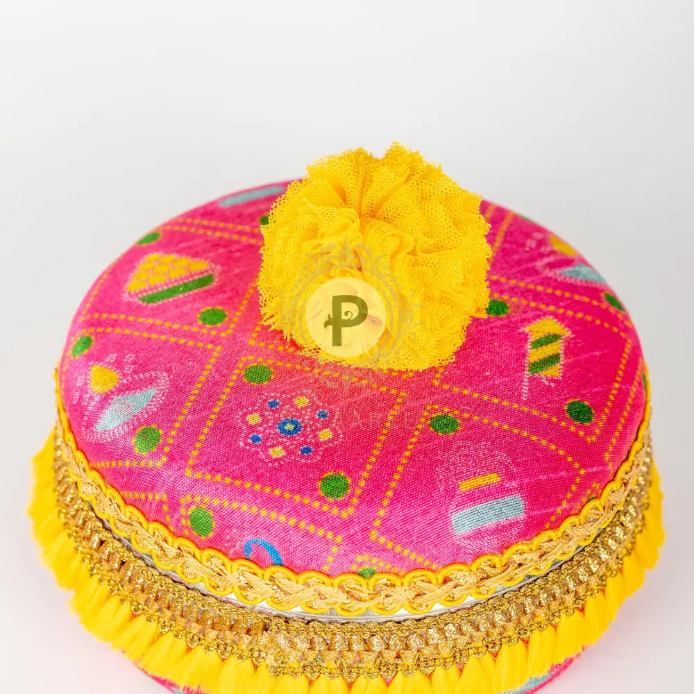 Bandhej Small Ladoo box Ladoo Box