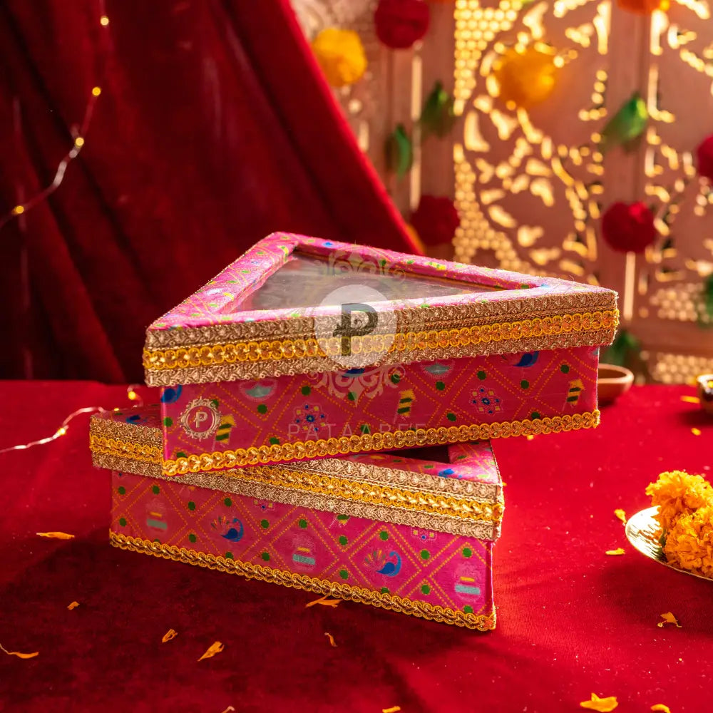 Bandhej Triangle Mithai Box Mithai Box