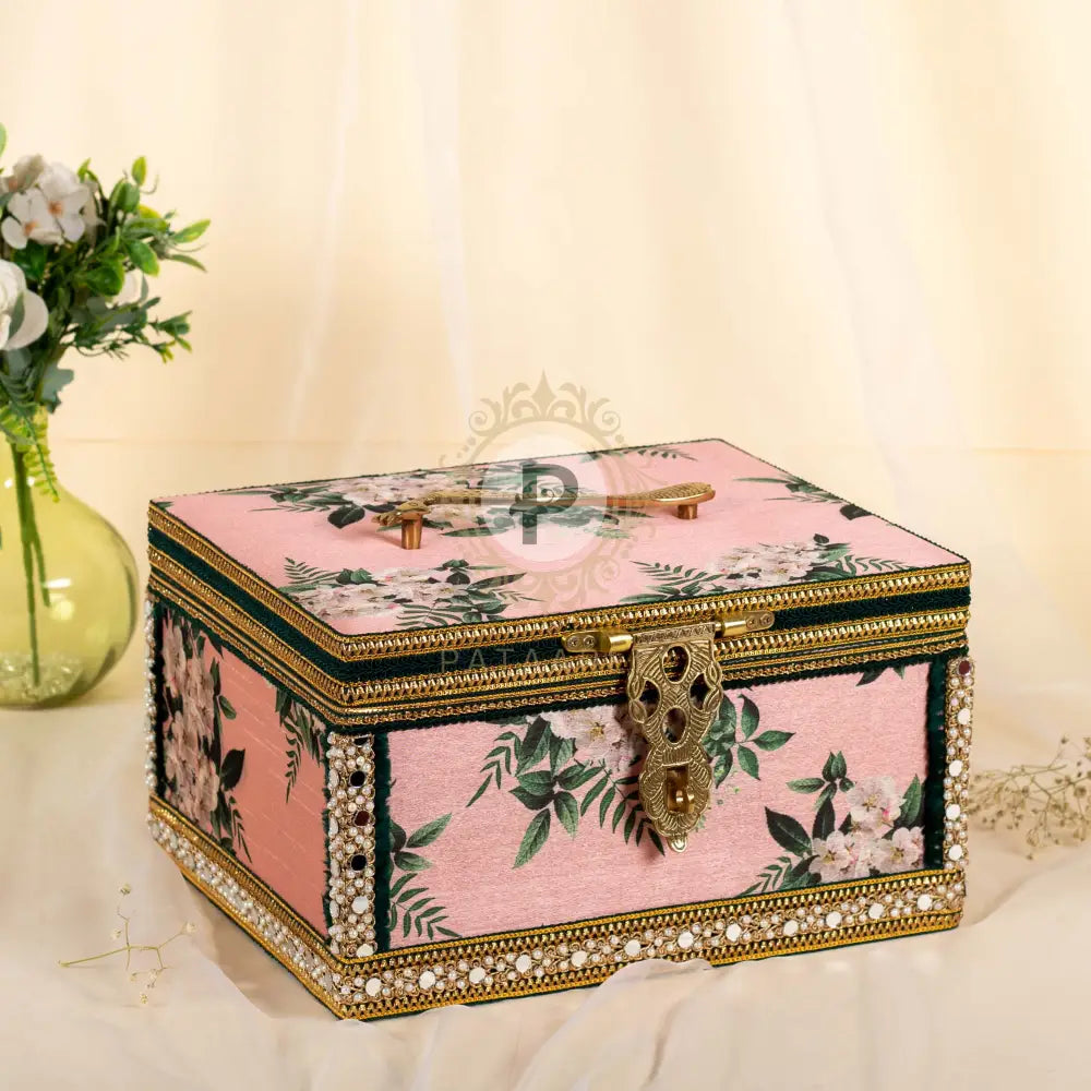 Blush Pink and Emerald Makeup Vanity Makeup Vanity