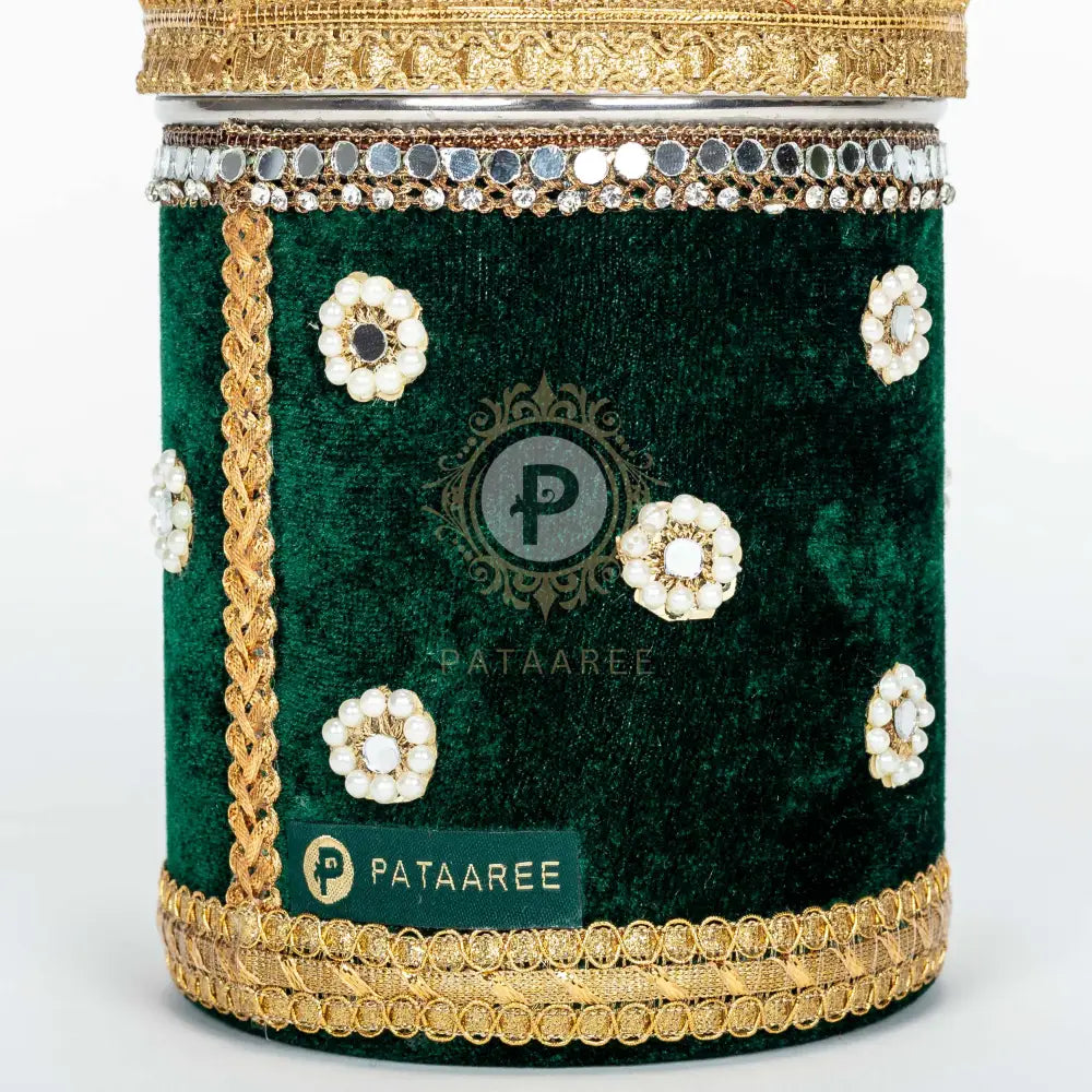 Km Velvet Ladoo Box (Long Shape)