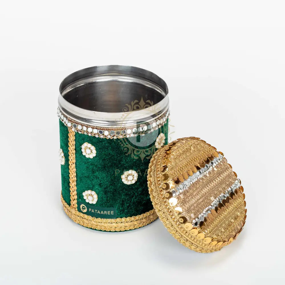 Km Velvet Ladoo Box (Long Shape)