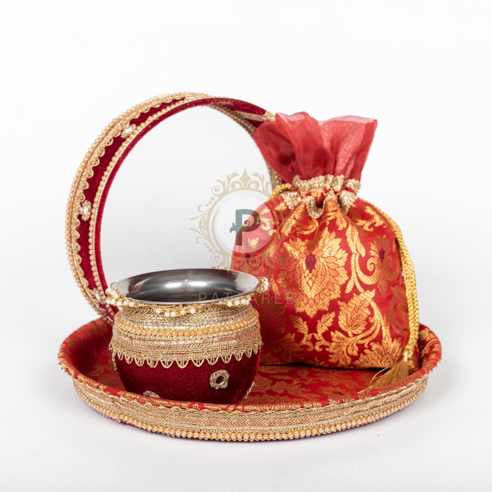 Brocade Karwa Chauth Set