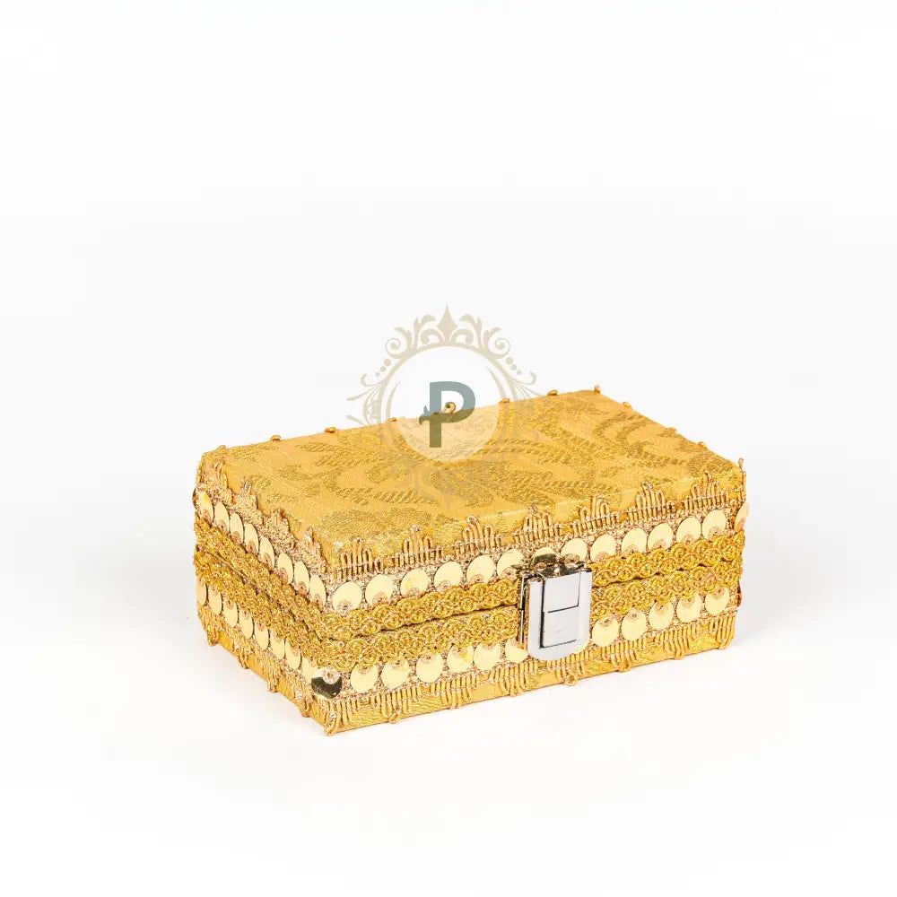 Gold Brocade Double Ginni Box