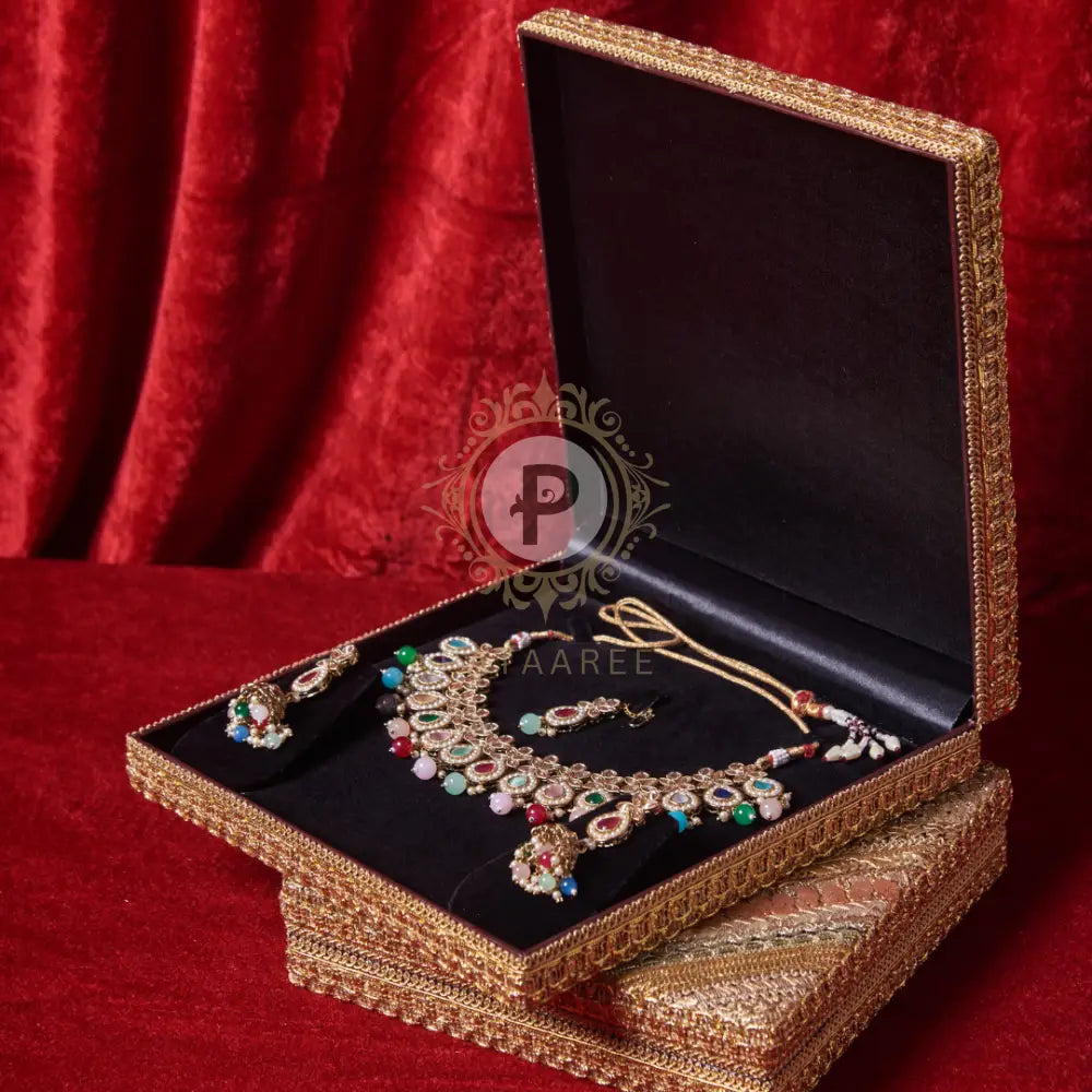 Golden Satrangi Jewellery Box