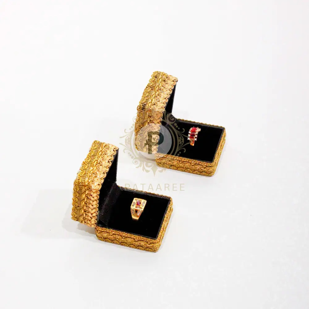 Golden Satrangi Ring Box