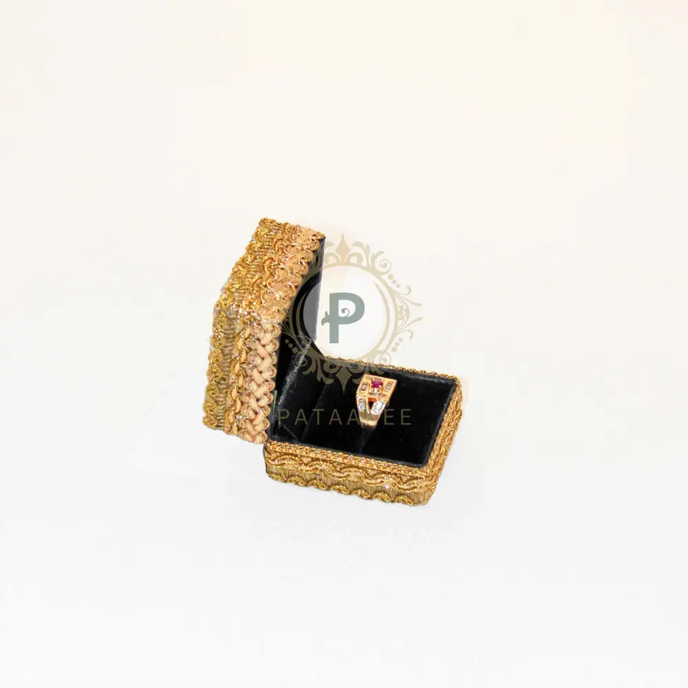 Golden Satrangi Ring Box