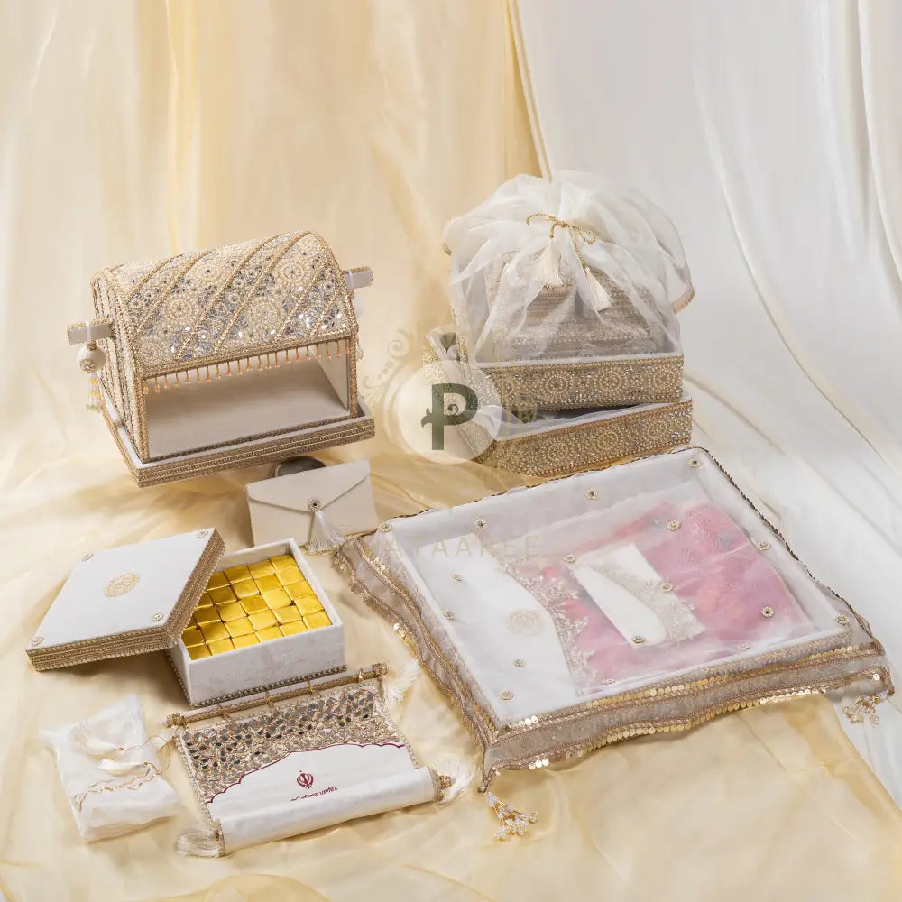 Grand Ivory Zehra Palki Sahe Chithi Set Sahe Chithi