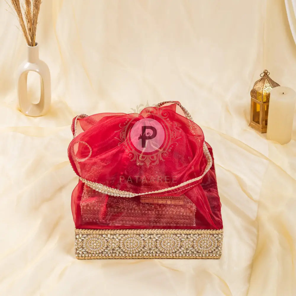 Grand Maroon Zehra Palki Sahe Chithi Set Sahe Chithi