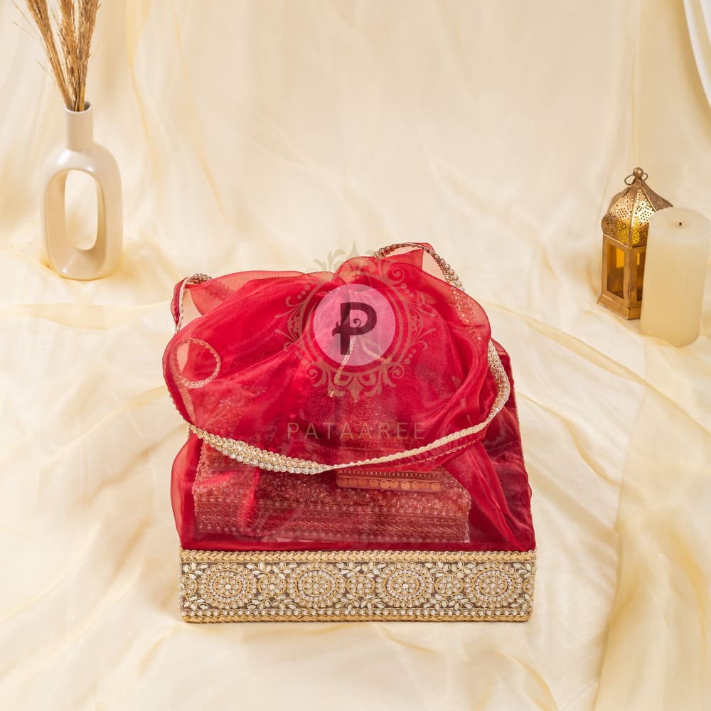 Grand Maroon Zehra Palki Sahe Chithi Set Sahe Chithi