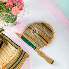 Satrangi Pakhi Green And Gold