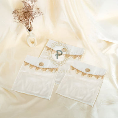 Ivory Zehra Suit/Saree Cover Set of 3 Suit Cover