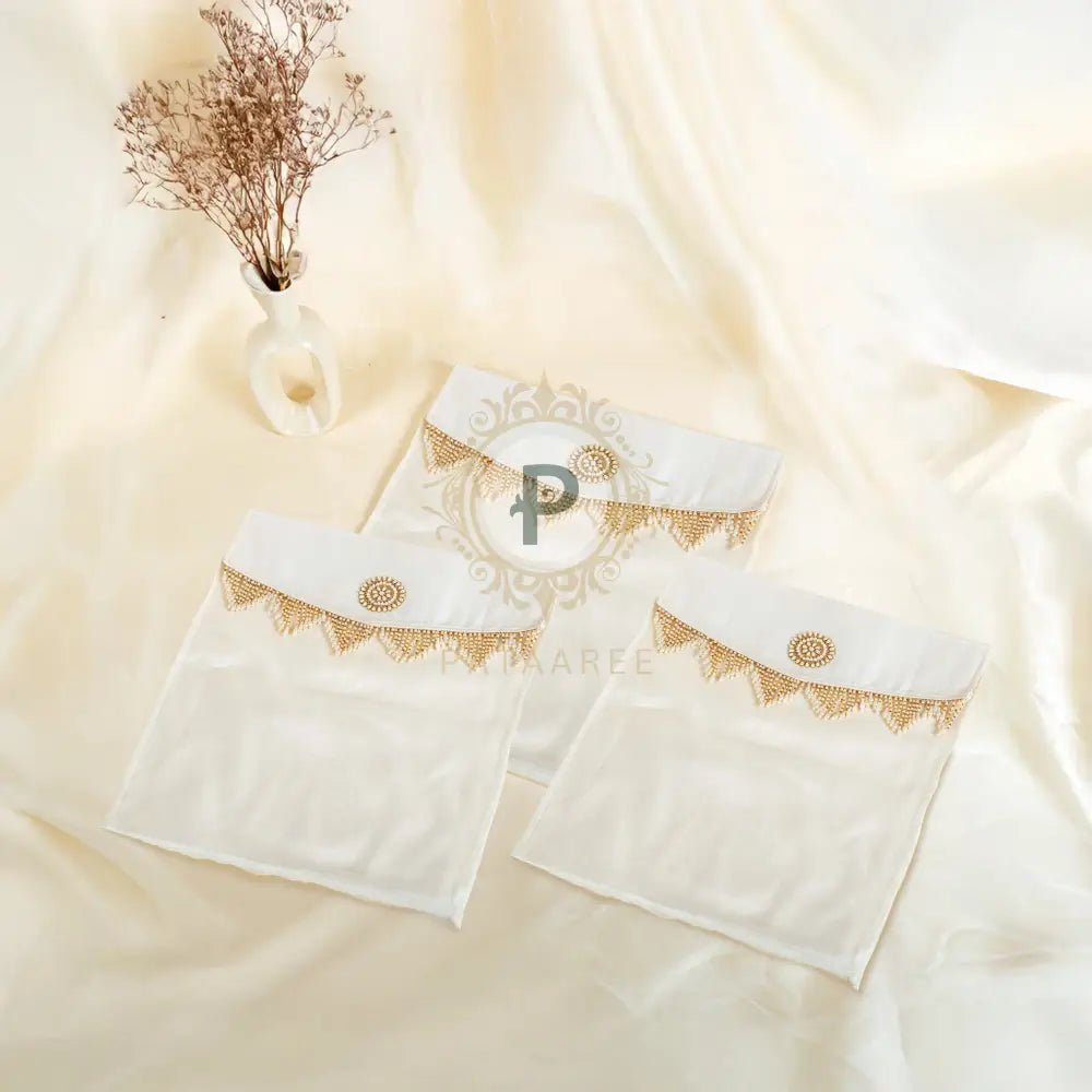 Ivory Zehra Suit/Saree Cover Set of 3 Suit Cover