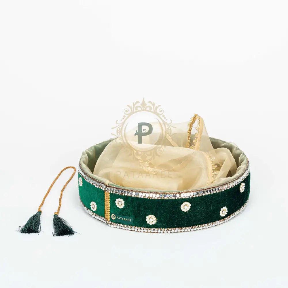Km Velvet Round Tissue Basket
