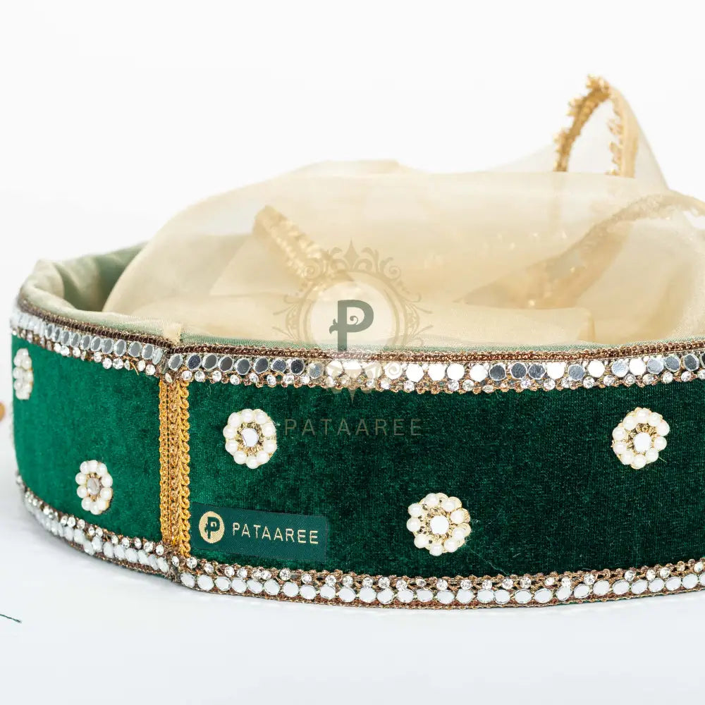 Km Velvet Round Tissue Basket
