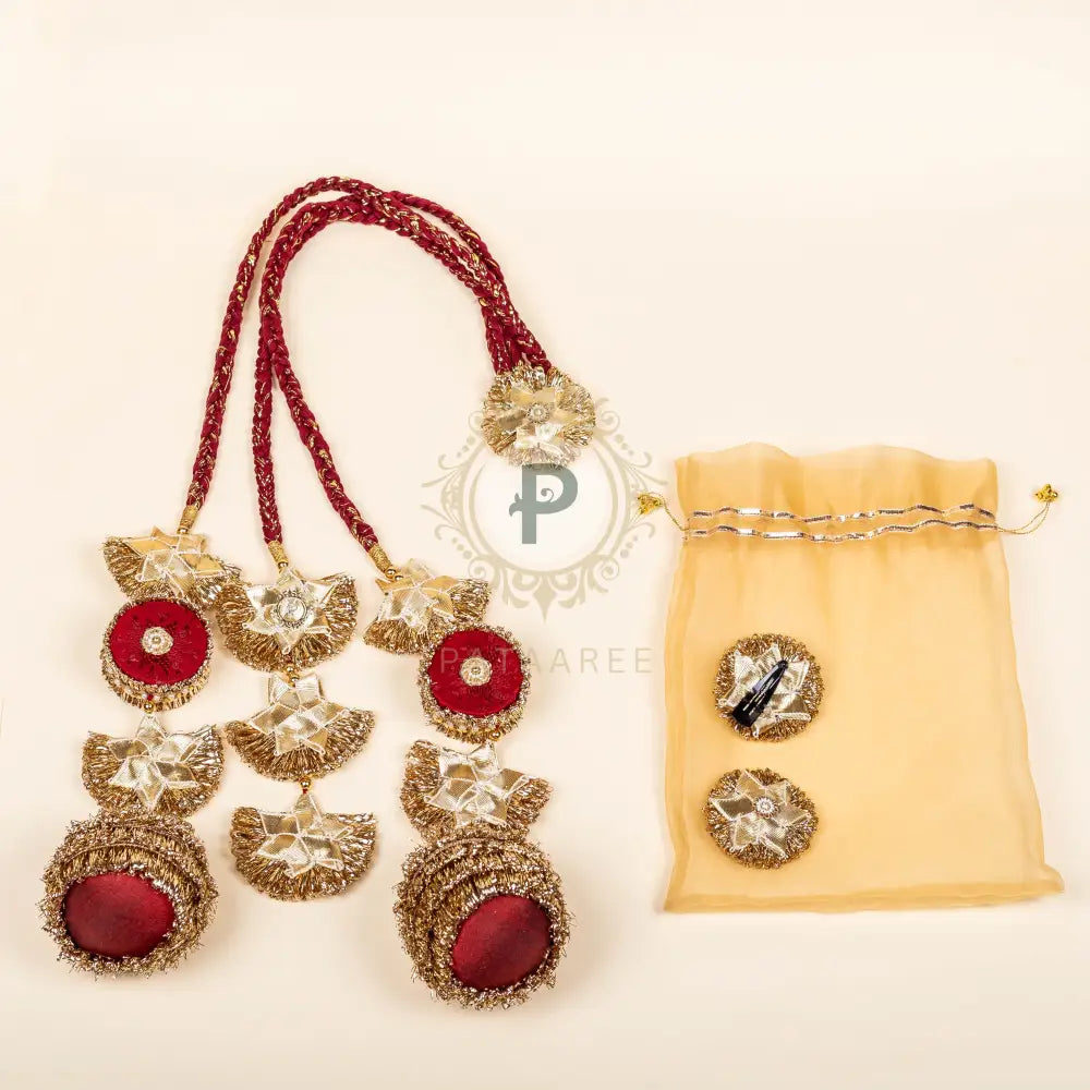Laal Pataka Parandi (Mother-Daughter Set) Parandi