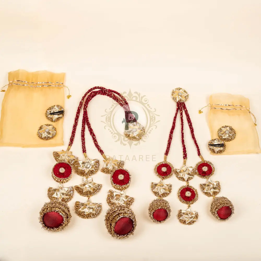 Laal Pataka Parandi (Mother-Daughter Set) Parandi