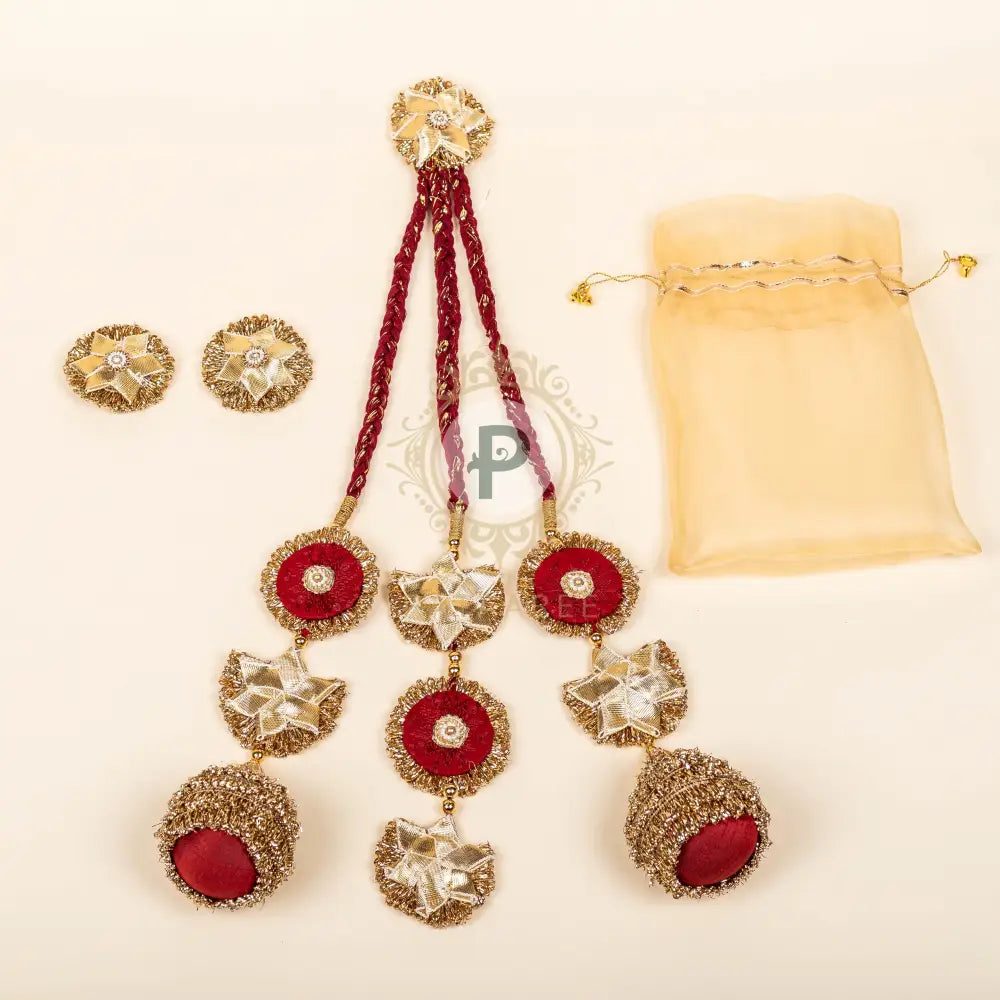 Laal Pataka Parandi (Mother-Daughter Set) Parandi