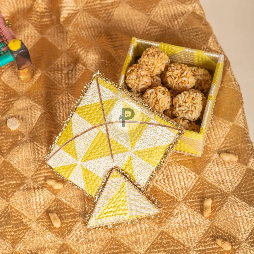Phulkari Kite Mithai Box (Small) Mithai Box