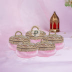 Lilac Zehra Ladoo Box Small Set of 5 Ladoo Box