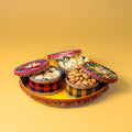Lohri Assorted Bamboo Set of 3 Favour Box With Thaal