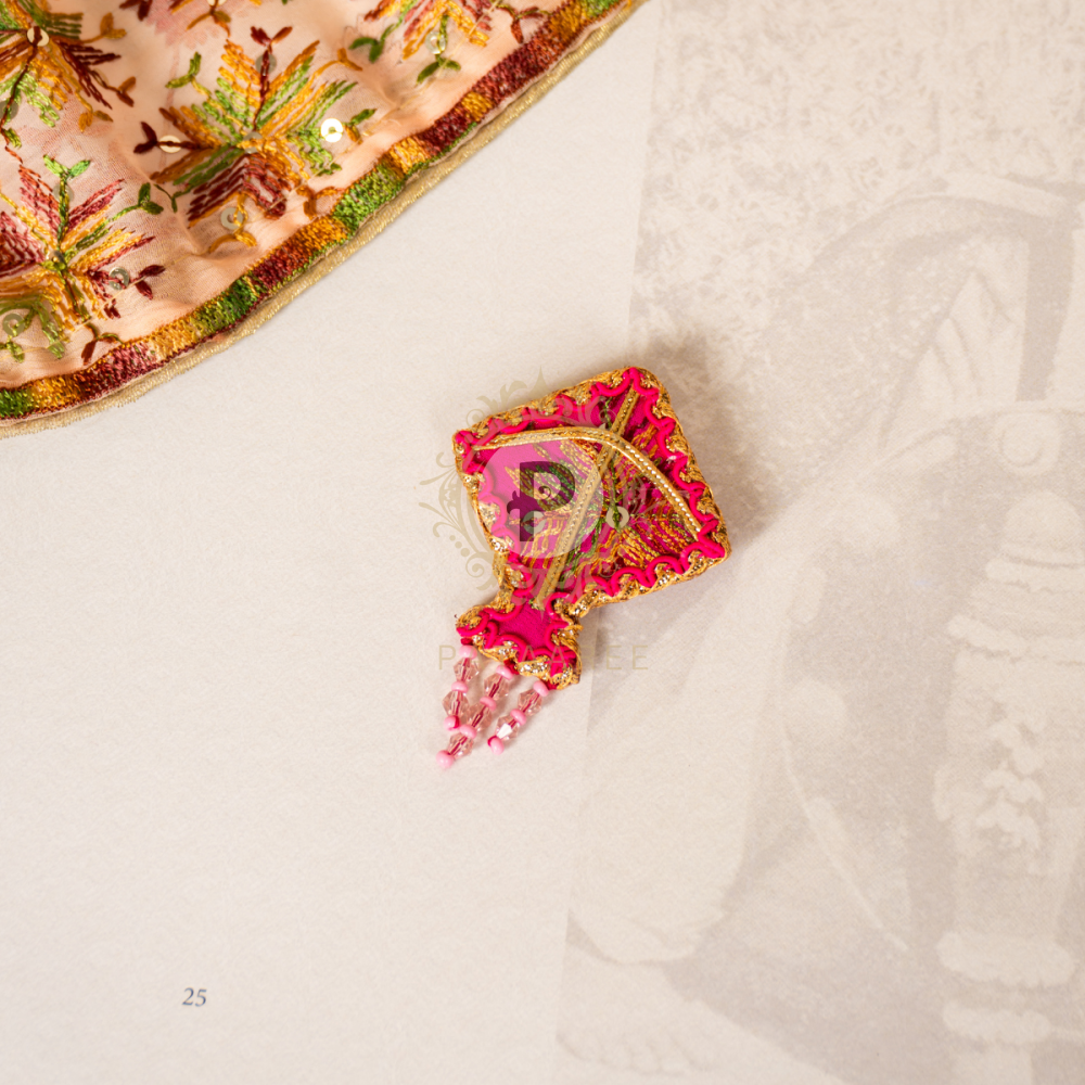 Lohri Assorted Phulkari Brooches (Set of 3) Gifting Box Set