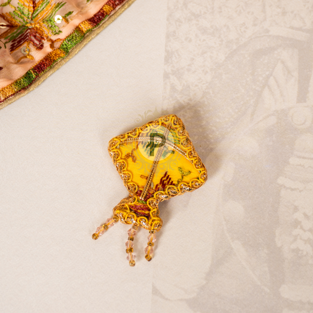 Lohri Assorted Phulkari Brooches (Set of 5) Gifting Box Set